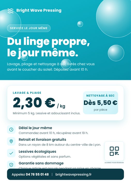 Laundry service flyer