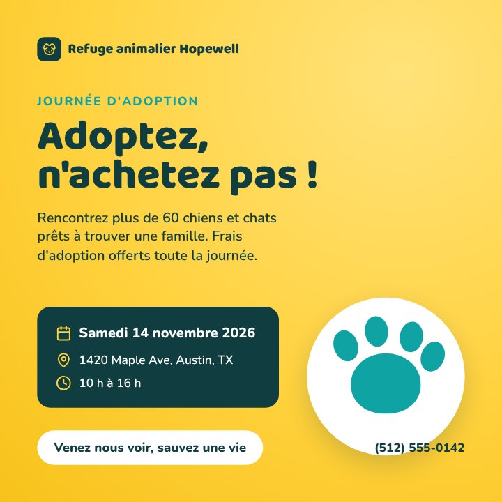 Pet adoption day