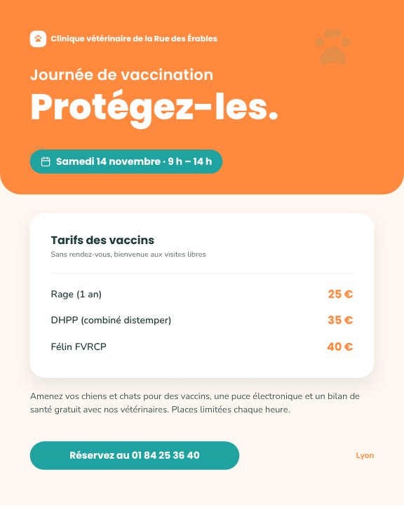Vet vaccination day