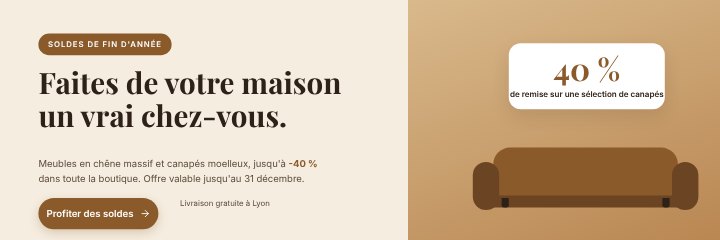 Website sale banner