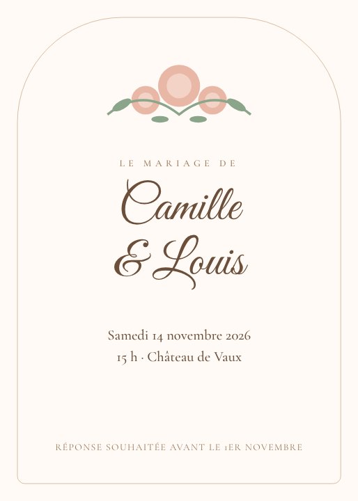 Wedding invitation