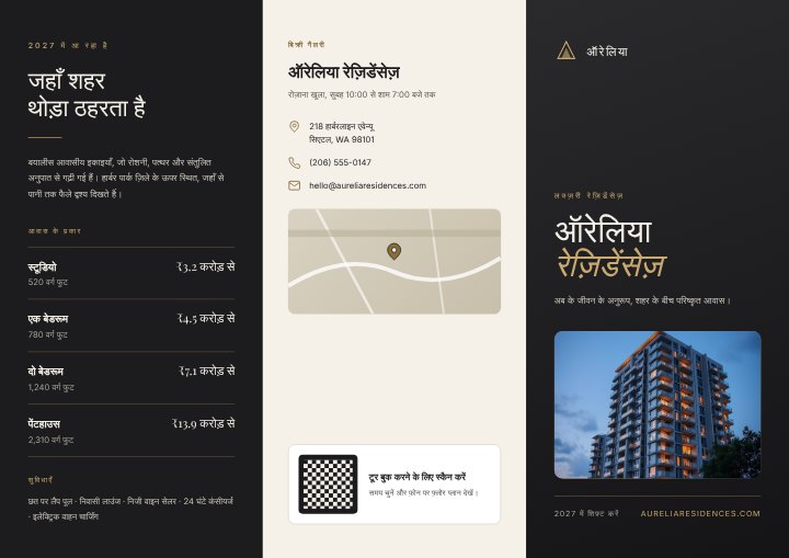 Apartment launch brochure