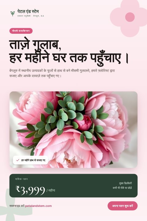 Florist bouquet pin