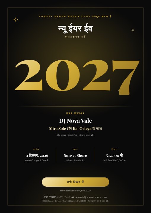 New Year's Eve poster