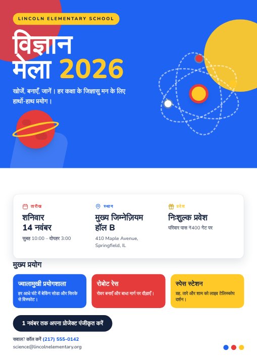 Science fair poster