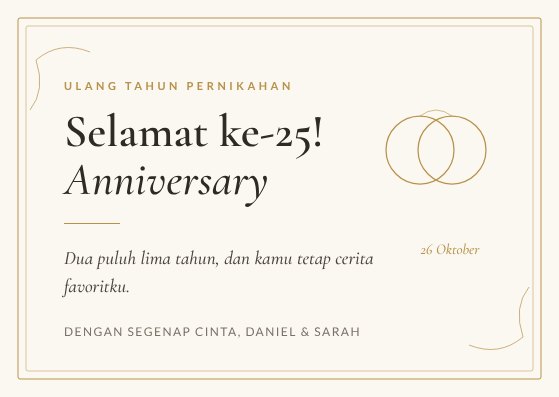 Kartu anniversary