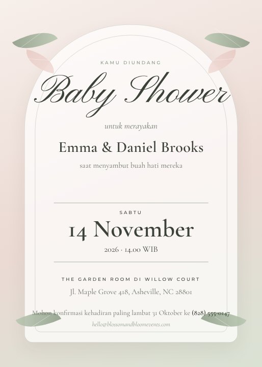 Undangan baby shower