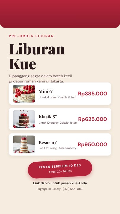 Story pre-order toko roti