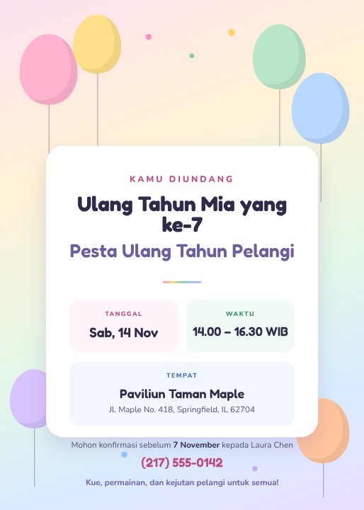 Undangan ulang tahun