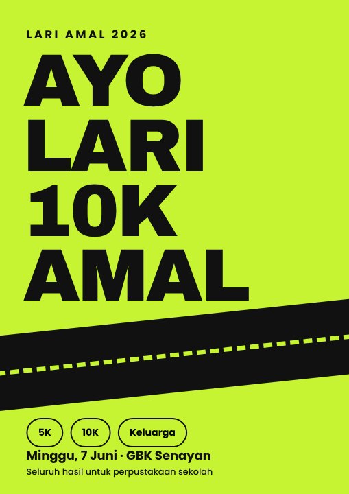 Poster lomba lari