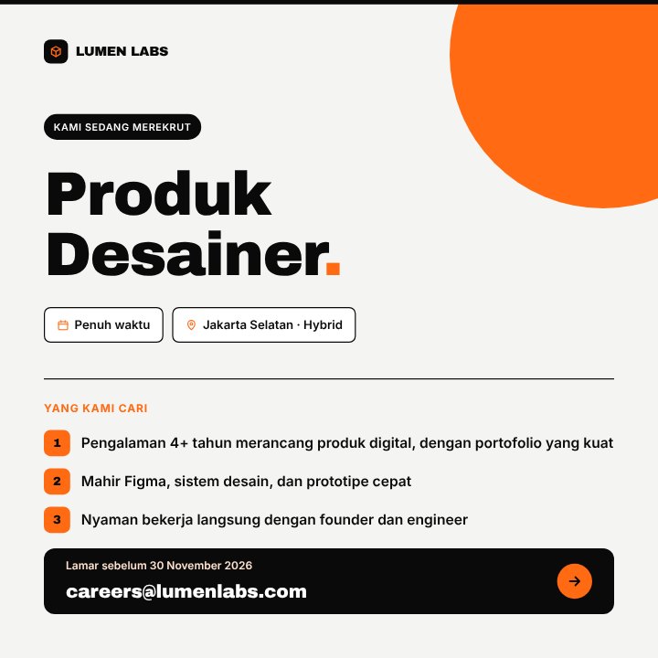 Lowongan desainer