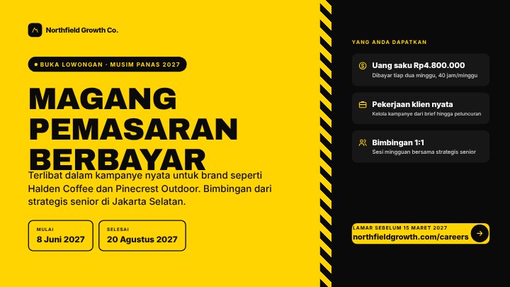 Lowongan magang