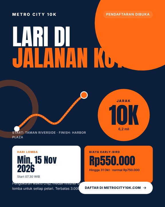 Pendaftaran lari kota