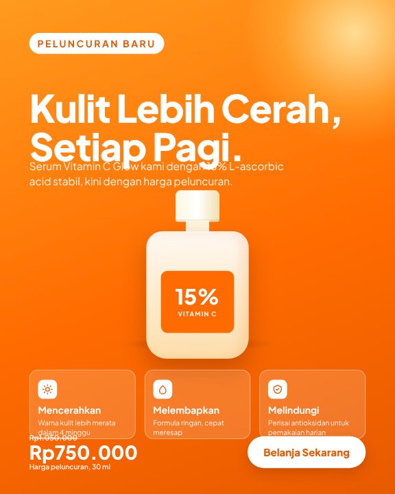 Peluncuran serum skincare