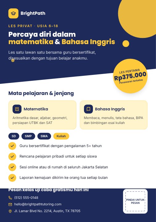 Flyer les privat
