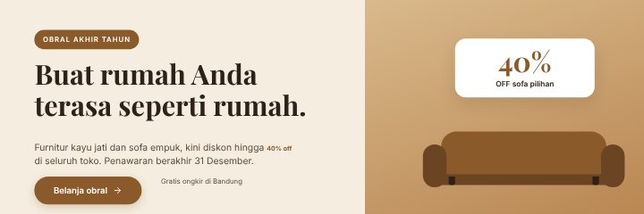 Banner promo website