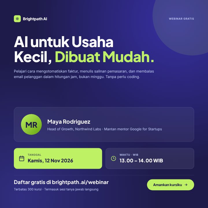 Undangan webinar AI