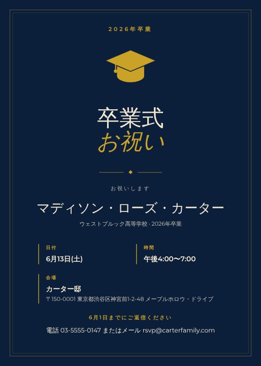 Graduation party invitation