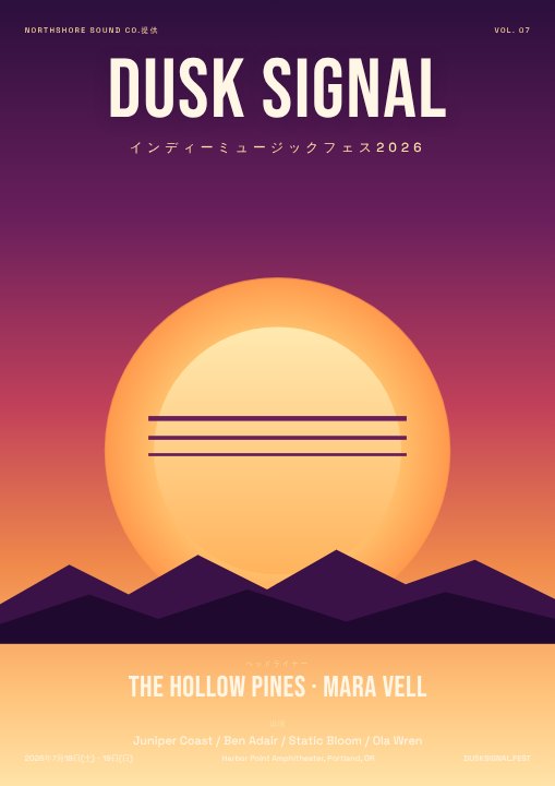 Music festival poster