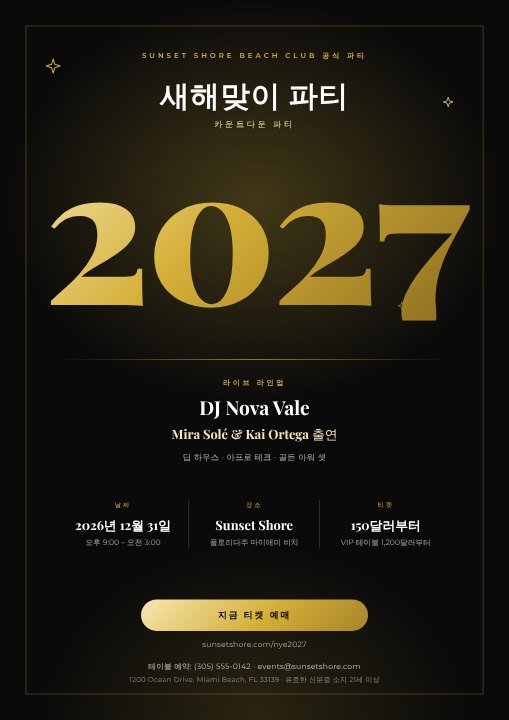 New Year's Eve poster