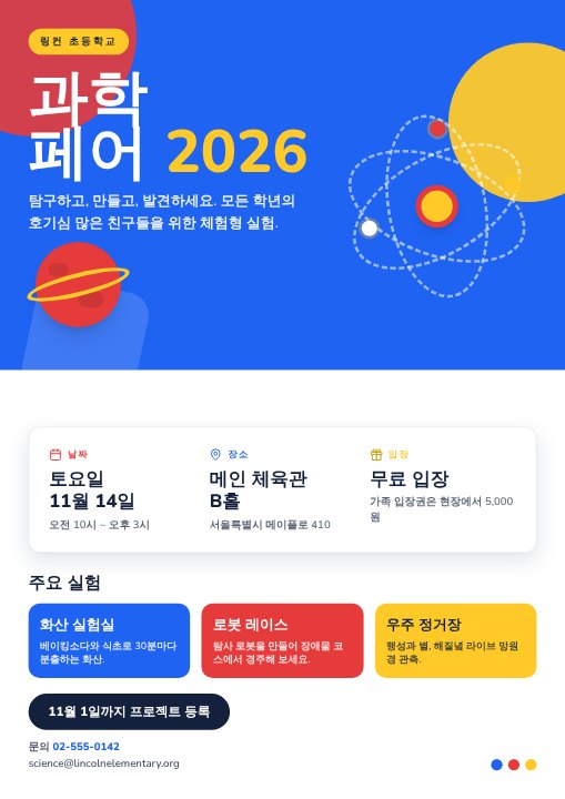 Science fair poster