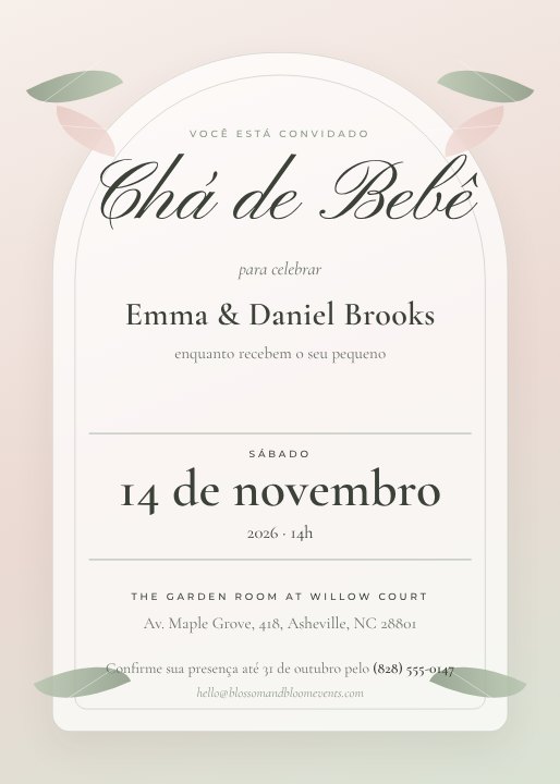 Baby shower invitation