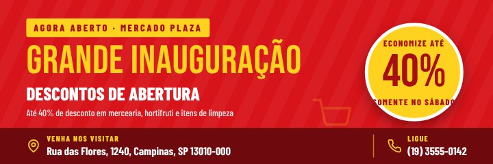 Grand opening banner