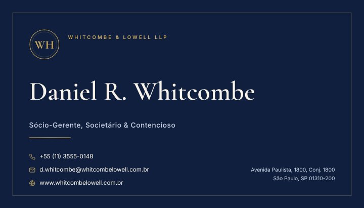 Law firm business card
