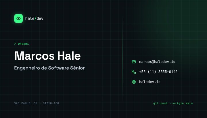 Tech business card