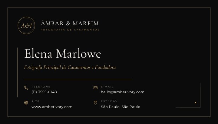 Photographer business card