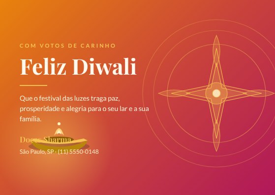 Diwali greeting card
