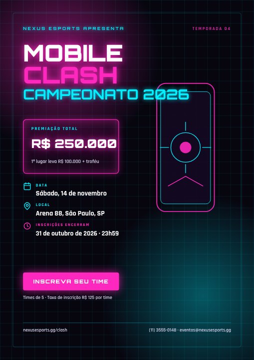 Esports tournament poster