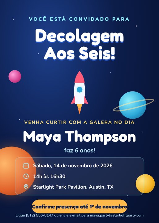 Kids birthday invitation
