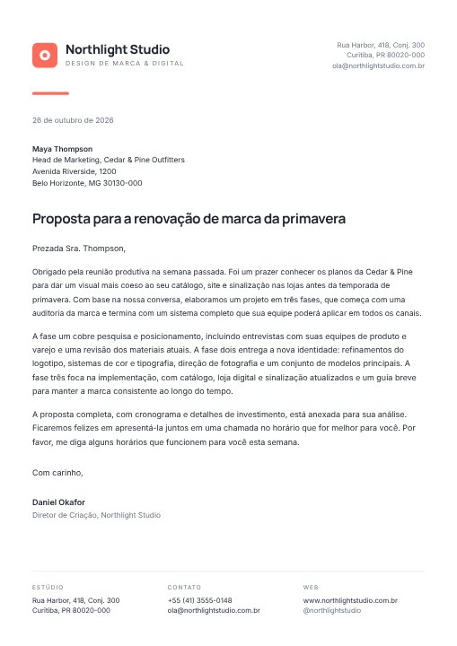 Agency letterhead