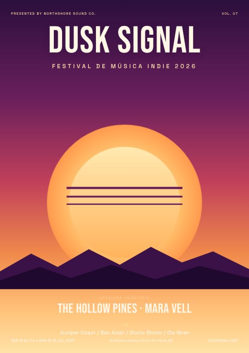 Music festival poster