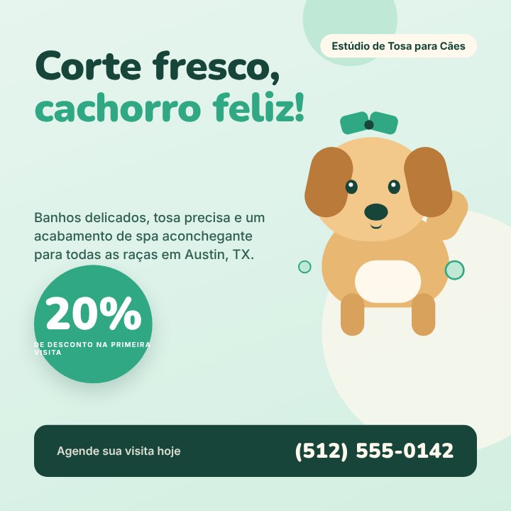 Pet grooming promo