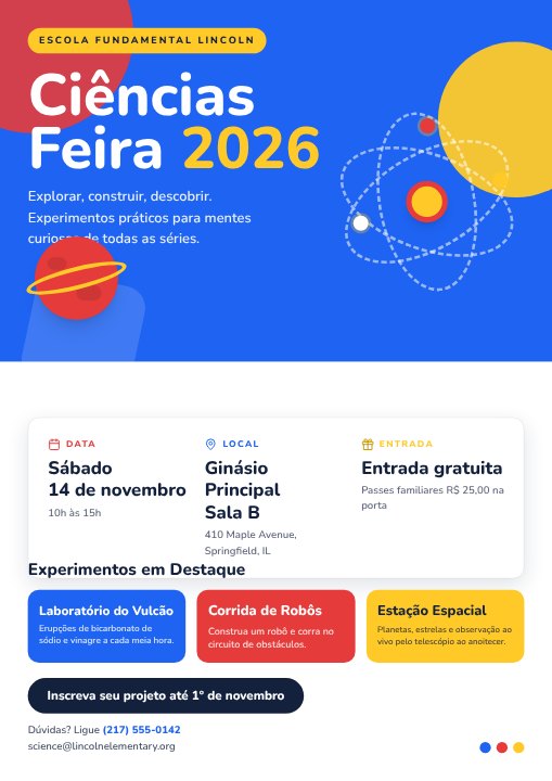 Science fair poster