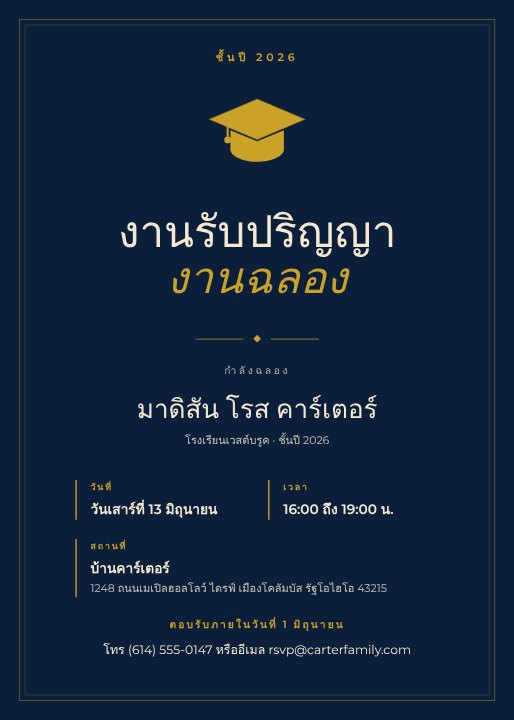 Graduation party invitation