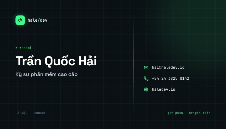 Tech business card