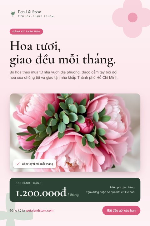 Florist bouquet pin