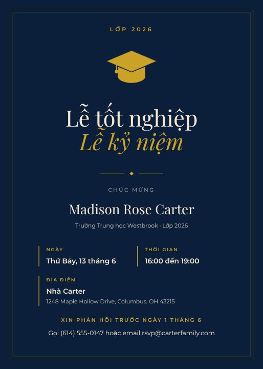 Graduation party invitation