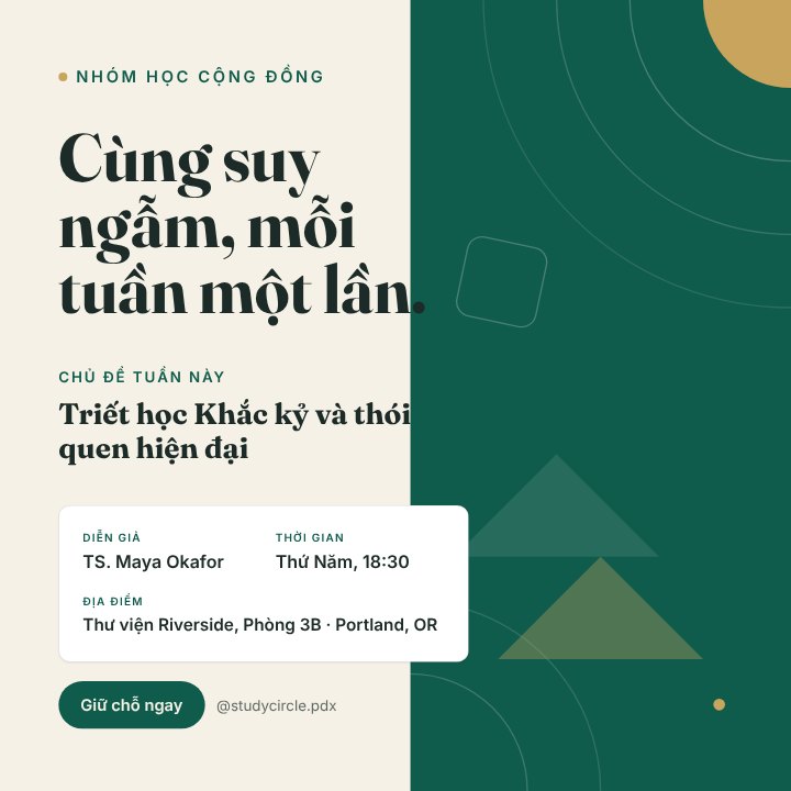 Study circle invite