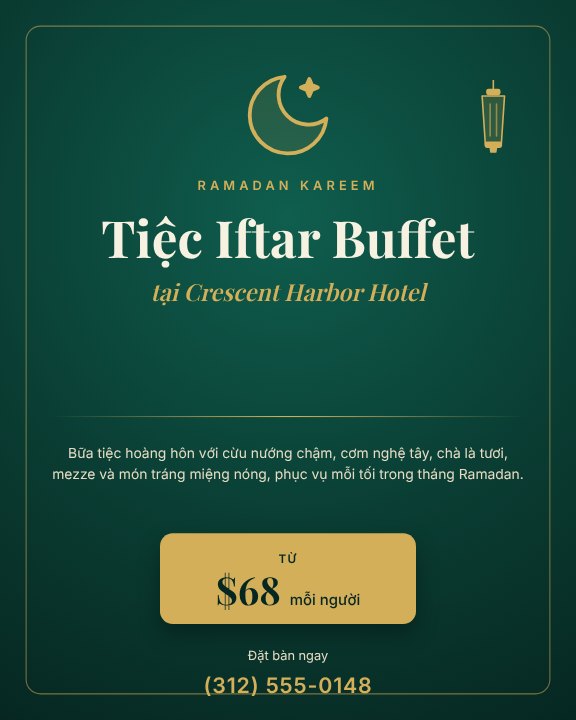 Ramadan iftar package