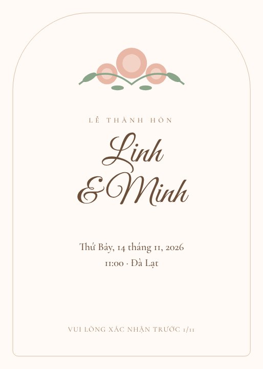 Wedding invitation