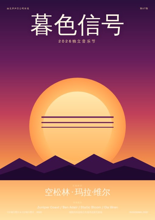 Music festival poster