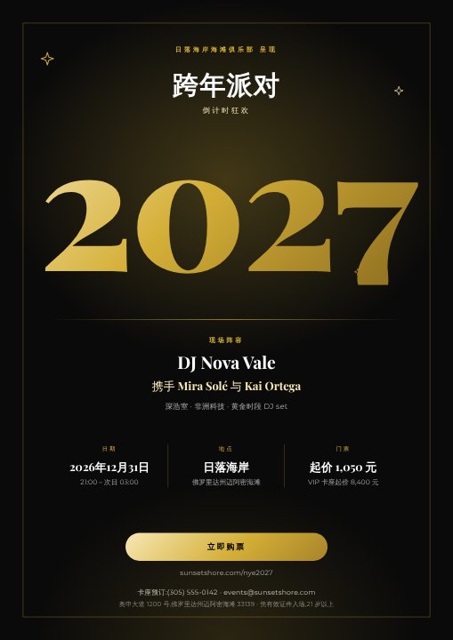 New Year's Eve poster